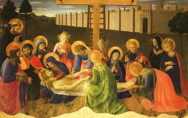 Fra Angelico Lamentation Over the Dead Christ Norge oil painting art